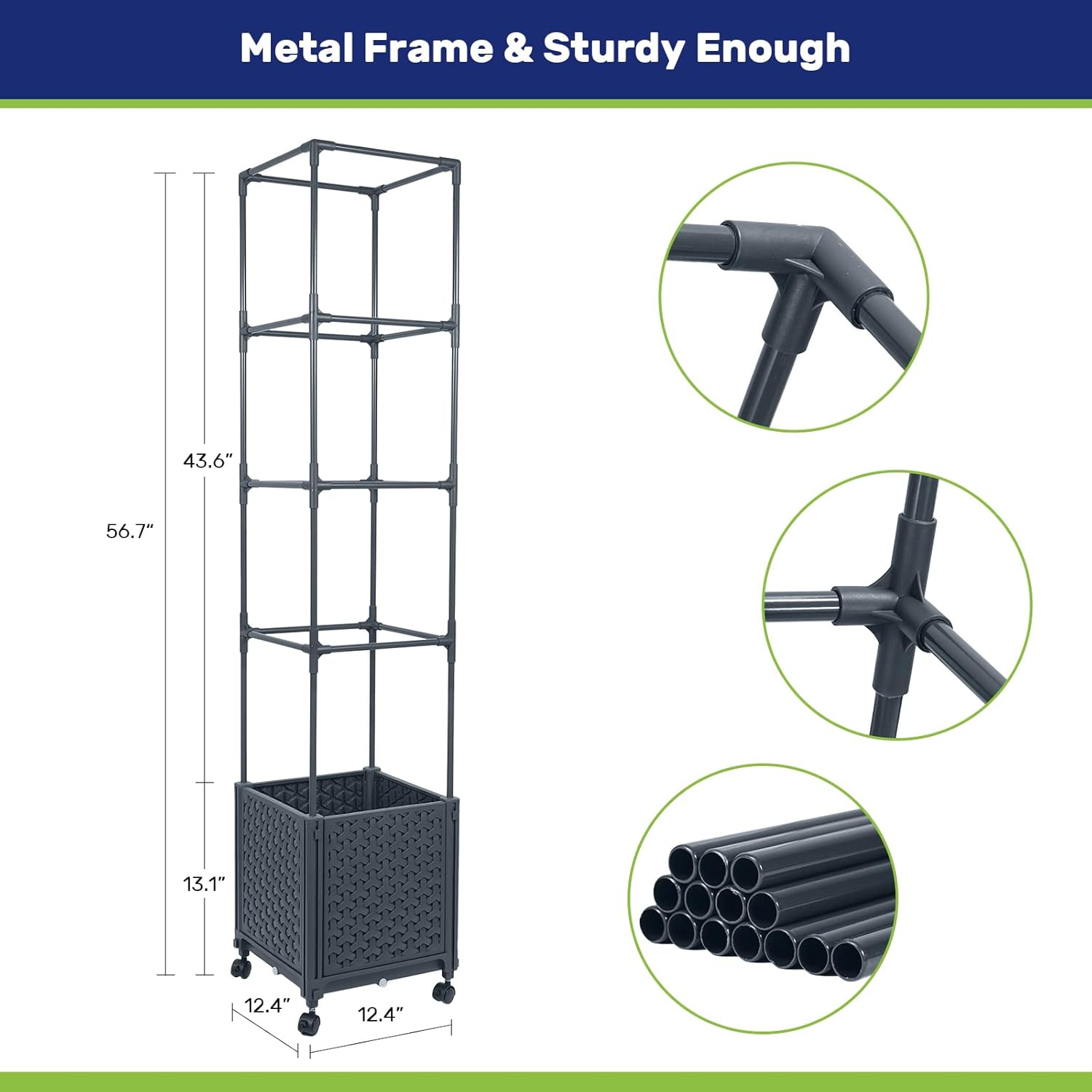 1000 Pcs Garden Bed Planter Box