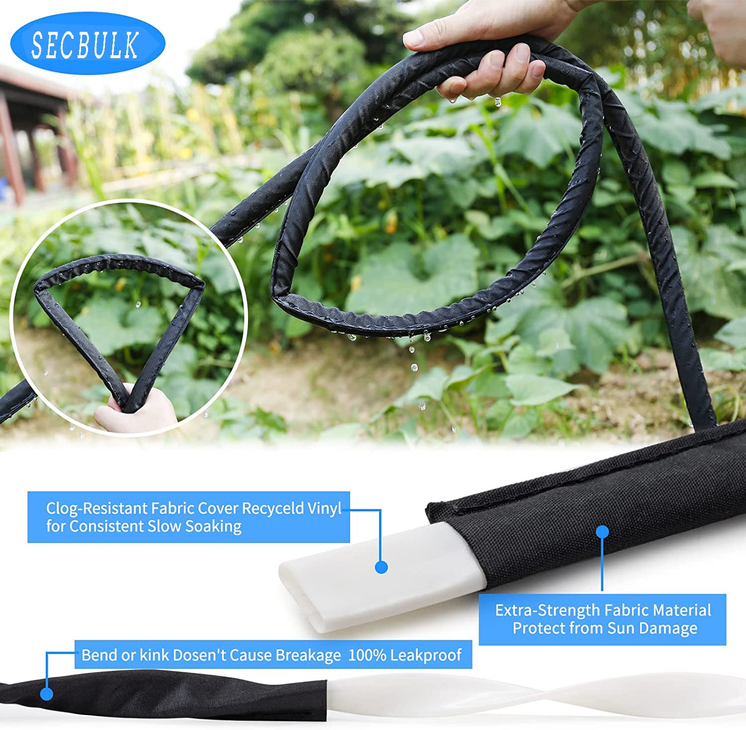 1000 Pcs Soaker Hose 50 ft for Garden