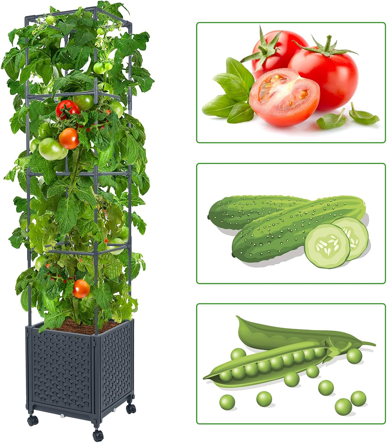 1000 Pcs Garden Bed Planter Box